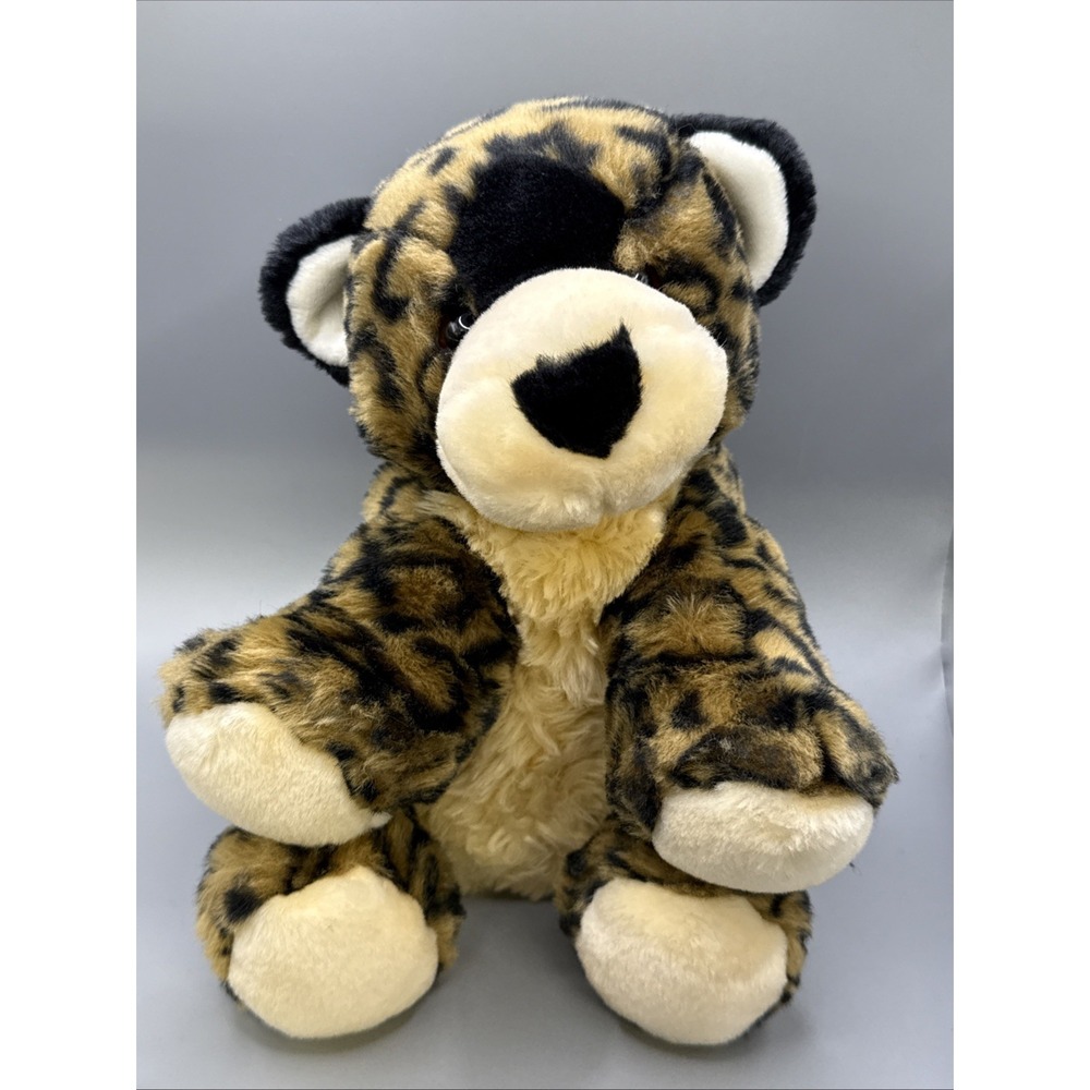 Vintage 2001 Animal Alley Leopard Cub 10" Toys R Us Cheetah Stuffed Animal Plush